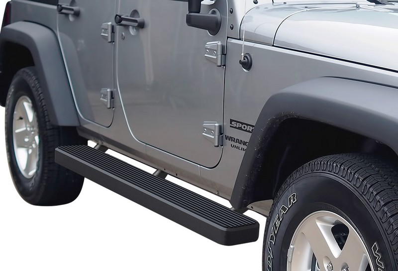 2007-2018 Jeep Wrangler JK 4-Door(Factory sidesteps or rock rails have to be removed) Both Sides iStep 6 Inch Stainless Steel