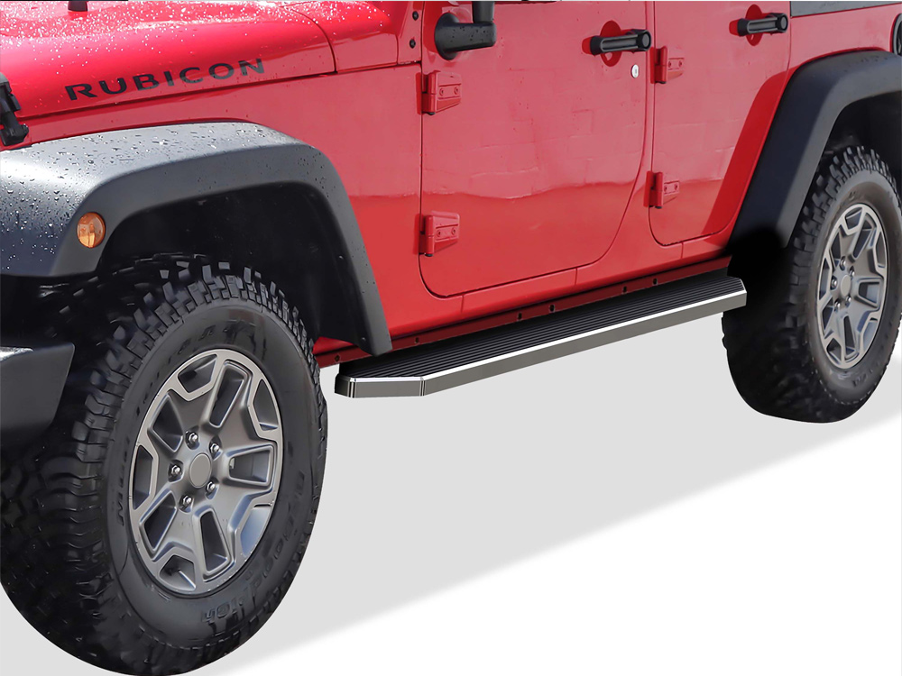 2007-2018 Jeep Wrangler JK 4-Door (Factory sidesteps or rock rails have to be removed) Both Sides Running Board-H Series