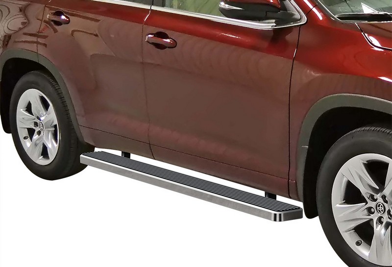 2008-2019 Toyota Highlander Gas & Hybrid (Cutting required) Both Sides iStep 6 Inch Stainless Steel
