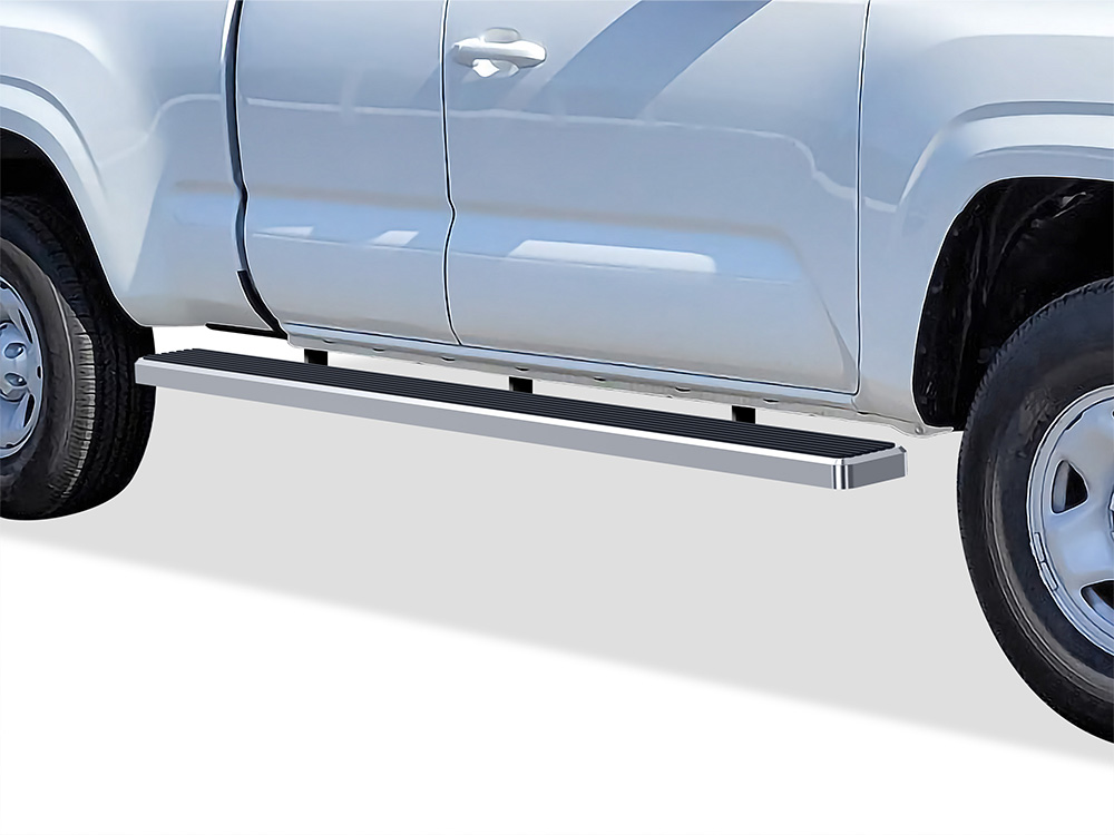 2005-2023 Toyota Tacoma Extended/Access Cab 6 ft Bed Both Sides iStep W2W 6 Inch Stainless Steel