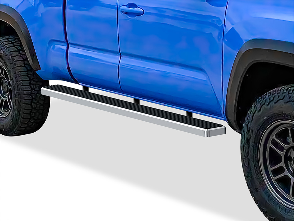 2005-2023 Toyota Tacoma Extended/Access Cab 6 ft Bed Both Sides iStep W2W 5 Inch Stainless Steel
