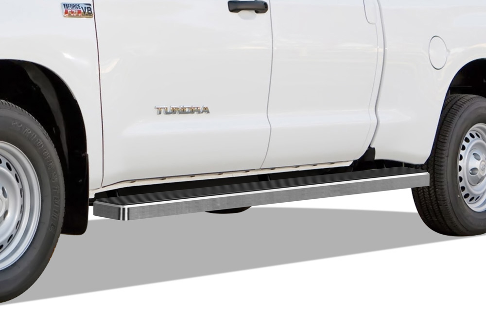 2007-2021 Toyota Tundra Double Cab 6.5 ft Bed Both Sides iStep W2W 5 Inch Stainless Steel