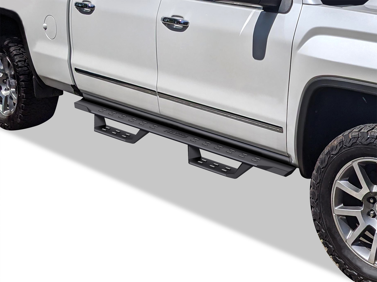 2007-2018 Chevy Silverado/ GMC Sierra 1500 Crew Cab  2007-2019 Chevy Silverado/ GMC Sierra 2500 HD/3500 HD Crew Cab (Incl. Diesel Models With DEF Tanks| Not for 07 Classic Model) Both Sides Side Armor RS