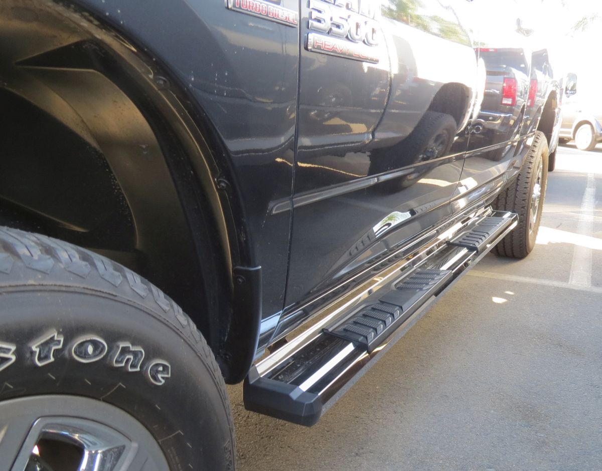 2009-2018 Dodge Ram 1500 Crew Cab (Incl. 2019-2023 Ram 1500 Classic)  2010-2023 Dodge Ram 2500/3500/4500/5500 Crew Cab (Excl. Chassis Cab Diesel Models) BOTH SIDES Running Board-S Series